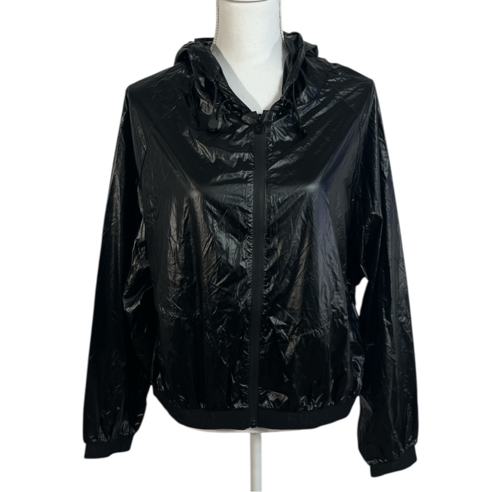 RUDSAK Lightweight Zip Windbreaker Jacket size XL in Metallic Black